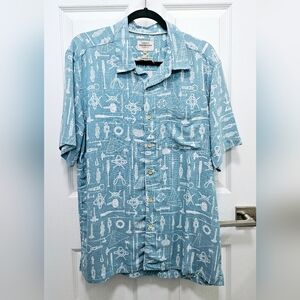 Quicksilver Watermans Collection Comfort Fit Blue Nautical Knots